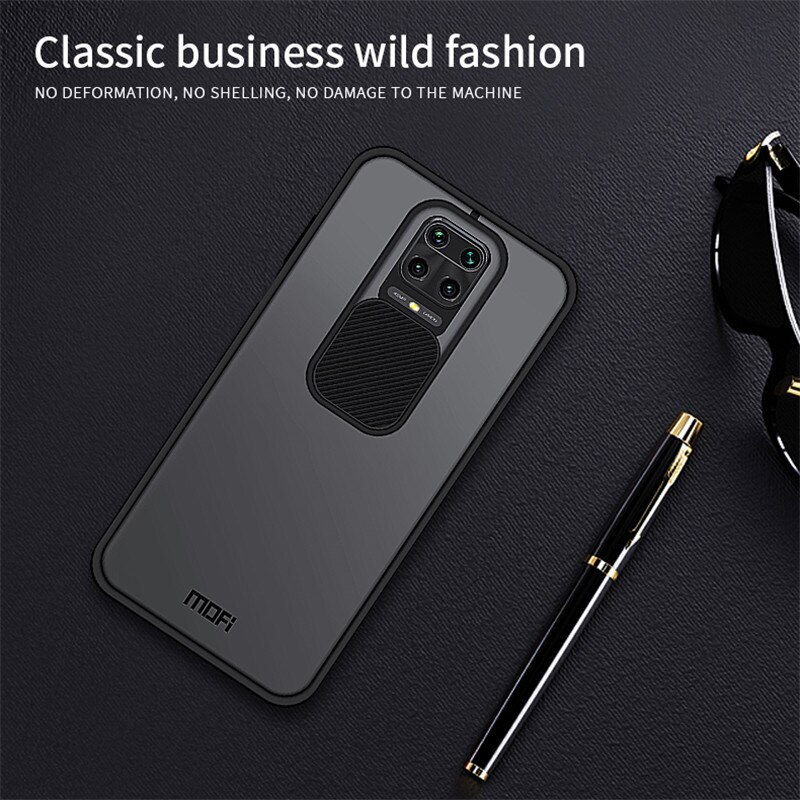 Mofi Cover Case Voor Xiaomi Redmi 9A Sliding Lens Bescherming Cover Voor Redmi Note 9S Cover Voor Redmi Note 9 Pro Max Back Cover