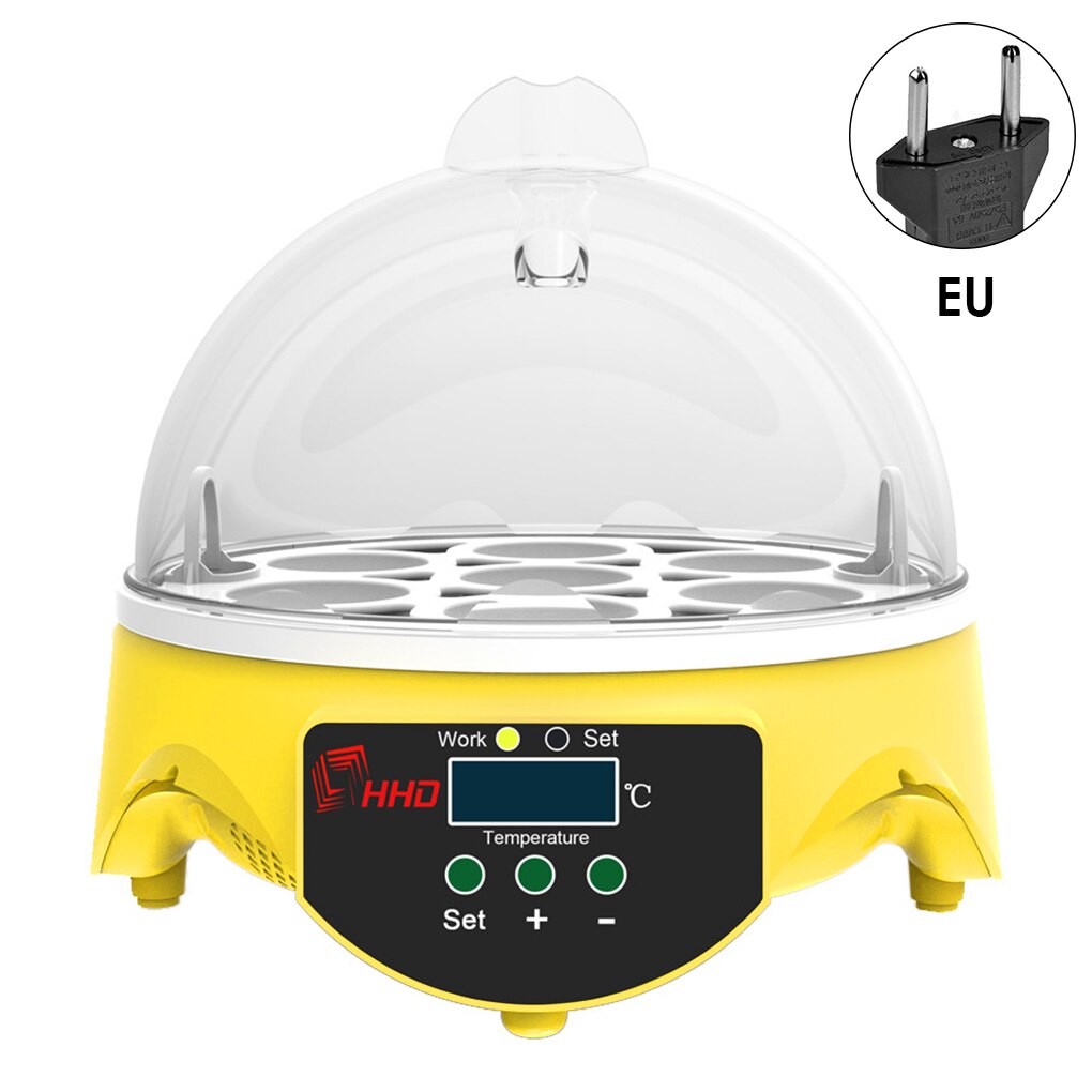 7 eier Inkubator Huhn Enten Ei PID Automatische Hatcher intelligente Temperatur Kontrolle Schlüpfen Maschine uns/UK/EU/AU Stecker: EU Stecker