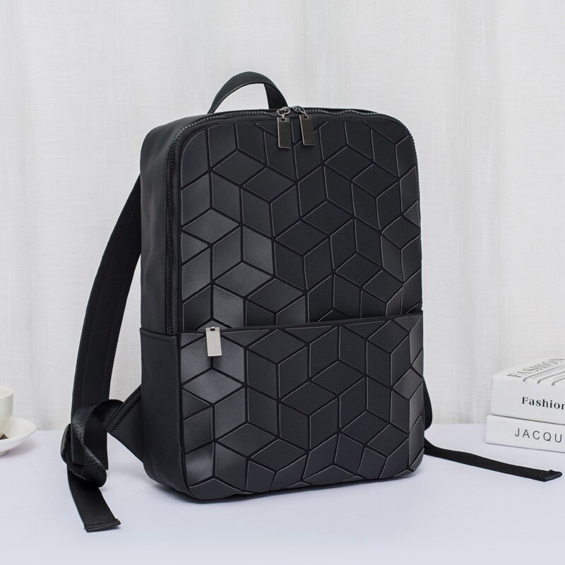 Vrouwen Lichtgevende School Rugzak Geometrische Schoudertas Vrouwelijke Backbag Vouwen Schooltassen Voor Tiener Meisje Hologram Rugzakken