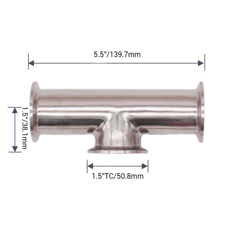 Tri-Klemme, 10,2 Cm, 2 Stück – Aus Edelstahl 304, Mit Flügelmutter & Silikondichtung – Für Sanitär & Lebensmittel