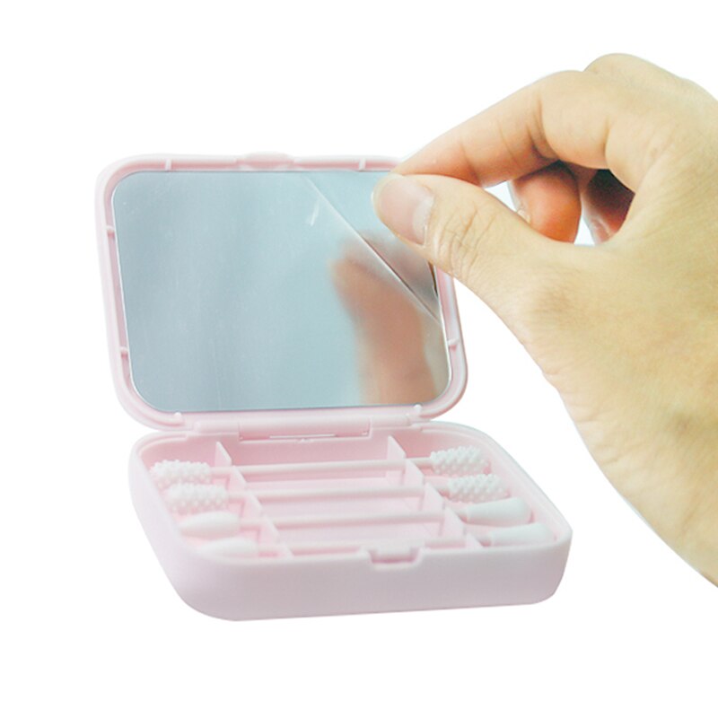 4Pcs Reusable Cotton Swab Ear Cleaning Cosmetic Silicone Buds Swabs Double-headed Silicone Recycling daily makeup