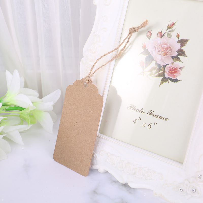 jijAcraft Hartelijk dank cadeaulabels kraftpapier: 7 x 2 cm papieren hangers met hart 100 stuks dankzij kraftpapier etiketten met jute koord voor bruiloft, verjaardag, Kerstmis, DIY
