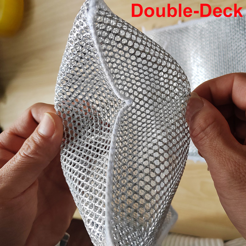 Paño de limpieza de cocina, trapo de limpieza de alambre de acero reutilizable, sartenes, estufa, eliminación de óxido, paño de limpieza mágico, herramientas de limpieza