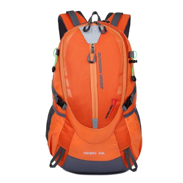 Vandtæt udendørs taske trekking rygsæk camping vandrerygsæk rejserygsæk mænd kvinder klatretaske: Orange