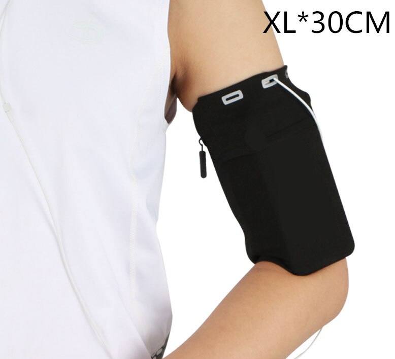 Universelle Wasserdichte Sport Armband Tasche Laufen Jogging Gym Arm Band Handy Tasche Fall Abdeckung Halter für iPhone max Samsung 7&quot;: LOGOBLACKXL