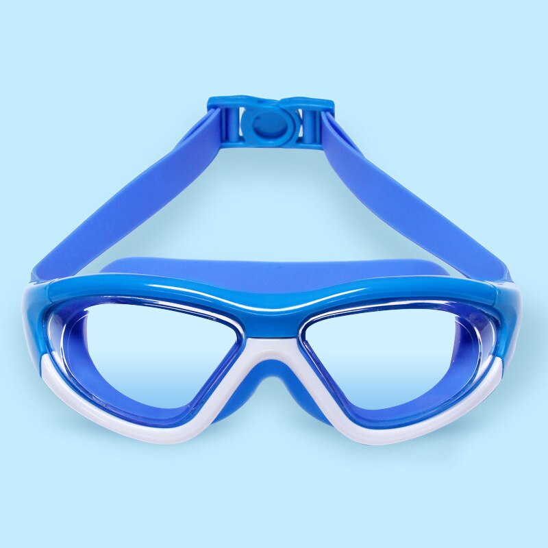 Børnebriller drenge& #39 #39 vandtætte og anti-dug hd svømmebriller piger& #39 ; stor æske badehætte svømmebriller sæt børn: Gennemsigtig b