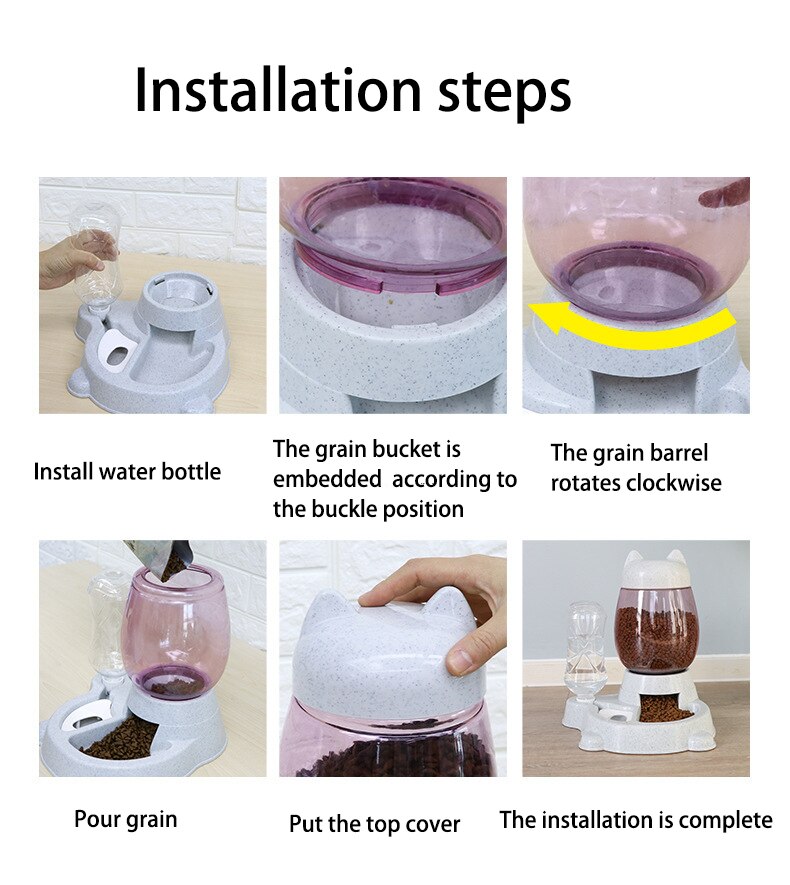 2.2L zwierzę domowe pies Kot podajnik automatyczny miska dla psów woda pitna 528ml butelka kotek miski powolne karmienie pojemnik dostawy