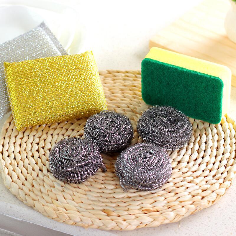 Melamine Sponge Metal Mesh Kitchen Super Detergent Cleaning Tools Degreasing Pot Brush Magic Cleaner Steel Wool Pads
