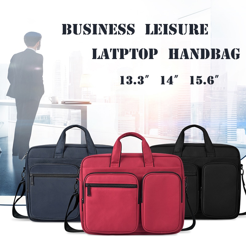 Men Business Laptop Bag Briefcase Handbag Office Travel Shoulder Notebook Bag Trip Package For macbook 13.3 14 15.6inch