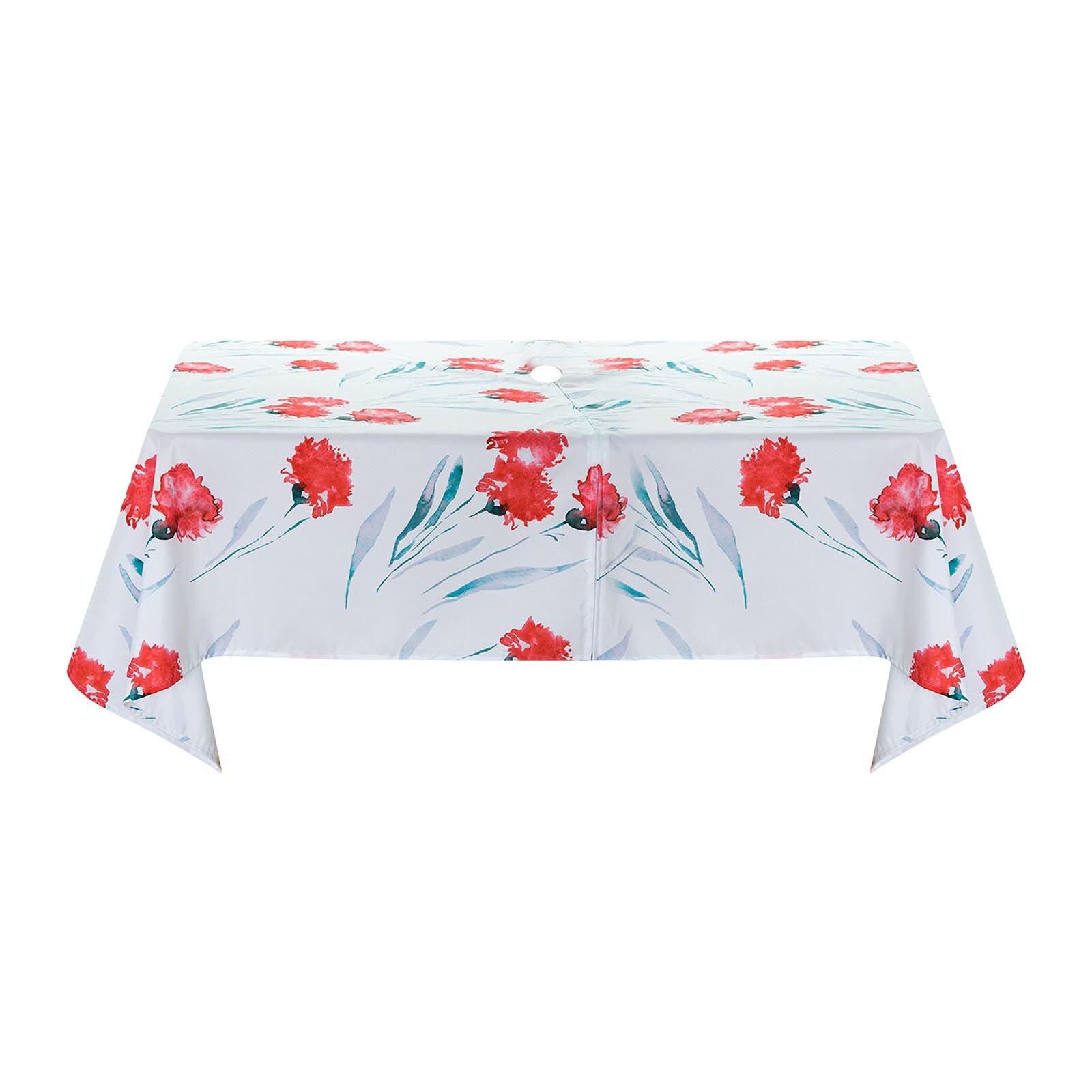 1 Stuk Van Waterdichte Tafelkleed Eettafel Cover Bruiloft Decoratie Outdoor Rits Tafelkleed Tafelkleed Met Paraplu Gat