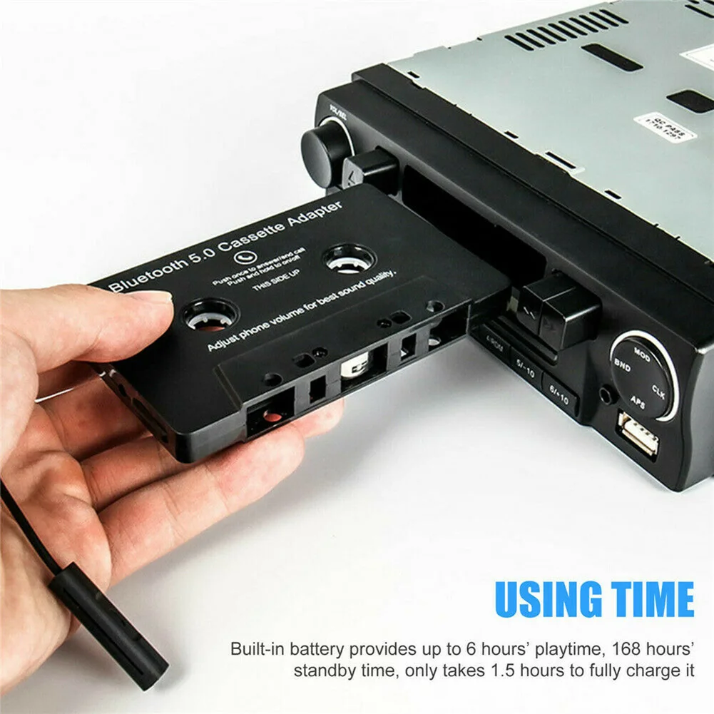 Bluetooth 5,0 Auto Audio Stereo Kassette Fahrzeug Bluetooth Band Konverter Kassette Player Auto MP3 Freisprecheinrichtung Telefonbuch Für Iphone