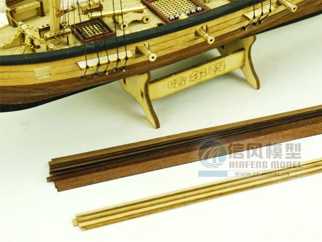 SONGJI Model Sailboat Kit - 1:100 Scale Classic Wooden Sailing Ship - Model Building Set