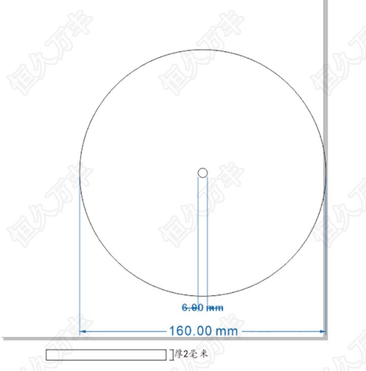 Diameter: 160mm inner d: 6mm dikte: 2mm Industriële meten disc roestvrij staal hoek disc mechanische fittings