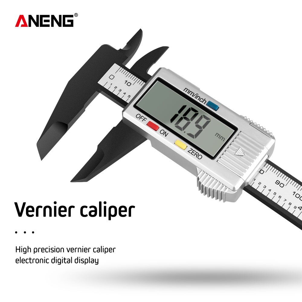 ANENG 150mm calibre micrometro Digital Vernier calibre micrometro Paquimetro calibrador Digital medición mini calibradores escala herramienta de medición calibrador pie de rey acero inoxidable medicion