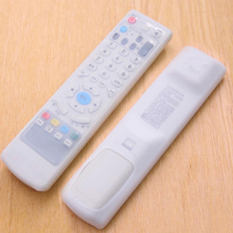 Funda protectora de silicona antipolvo para mando a distancia de TV, 4 tamaños, transparente, bolsa de almacenamiento: 04