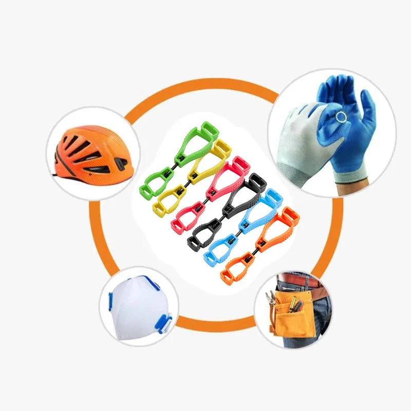 Plastic Handschoen Clips Arbeidsbescherming Handschoen Klem Grijper Vanger Met Hangende Gespen Anti Verlies Clips Outdoor Multifunctioneel Gereedschap