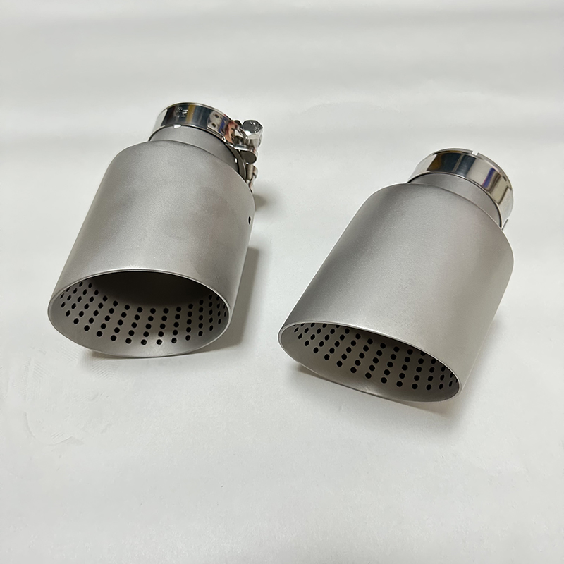 Exhaust nozzle Matte stainless steel large diameter 101mm 114mm open car muffler system AK Car muffler trim