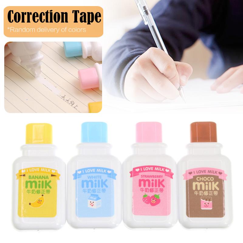 Cute Cartoon Correction Tape Milk Bottle Style for Student and Officer Office School Supplies Stationery Correction Tape: Default Title