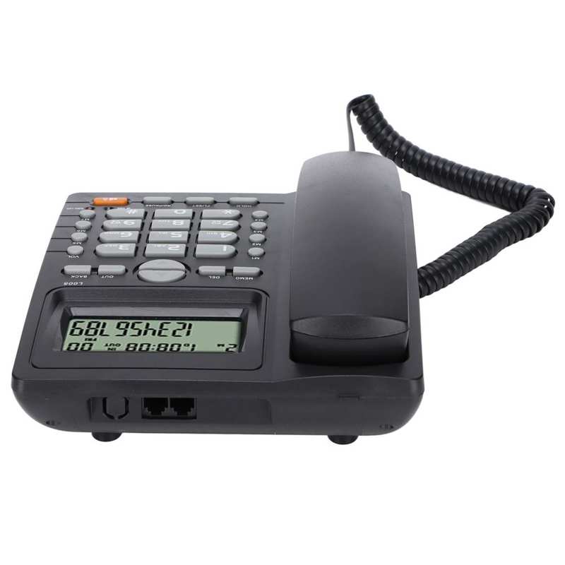 Home Landline Phone Desktop Fixed Wired Telephone with Caller ID Display Mute Redial Function for Home Hotel Office Use