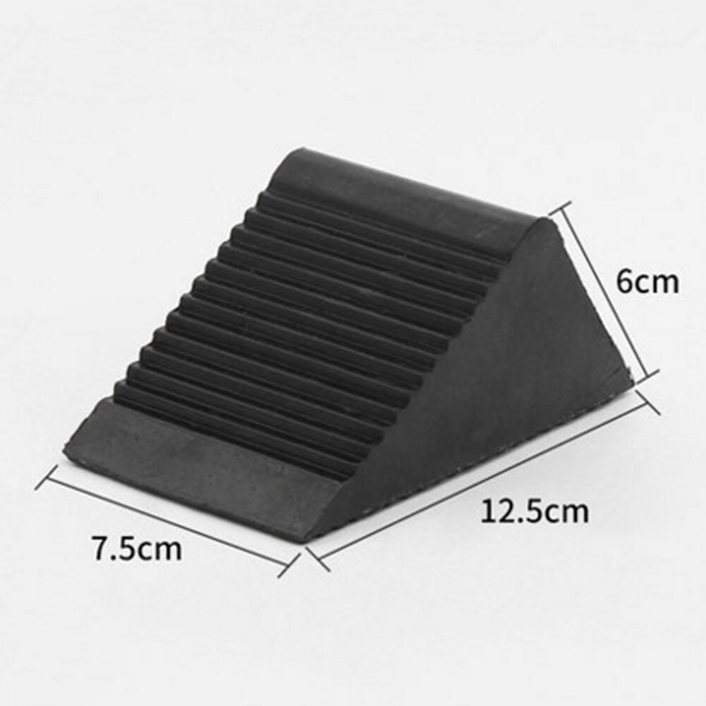 1 Pair Wheel Chocks Vehicle Stop Car Truck Antislip Block Tire Rubber