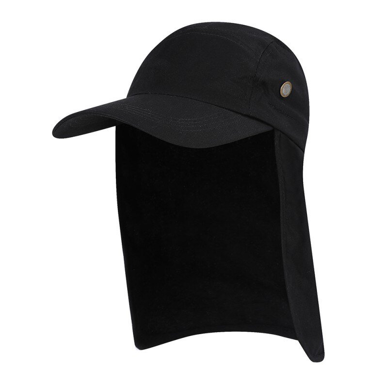 Unisex fisk hat hat solskærm hat hat udendørs upf 50 solbeskyttelse med aftagelig ørehals klappebetræk til vandreture: B
