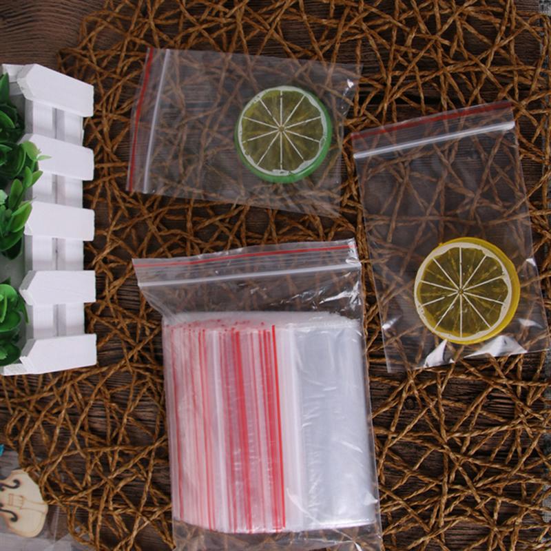 100 stk forseglingsposer lynlås poly klar genlukkelig gennemsigtig opbevaringspose dispenser gennemsigtig lynlås taske køkkenartikler