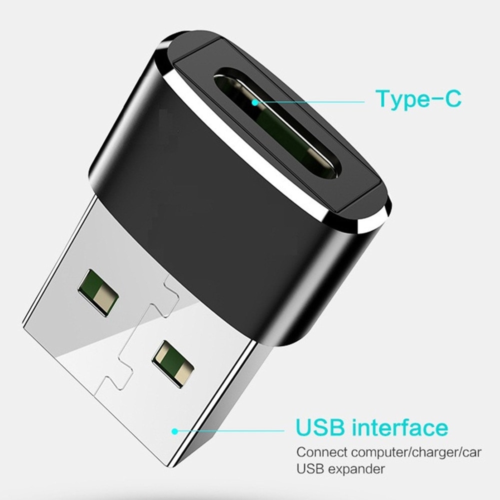 Convertidor de adaptador USB macho a tipo C hembra para iPhone 12 Pro Max 12 Mini adaptador de datos y OTG