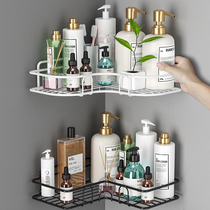 Kylpyhuone hylly suihkun säilytysteline toliet teline shampoo säilytysteline teline kylpyhuonetarvikkeet keittiön järjestäjäteline