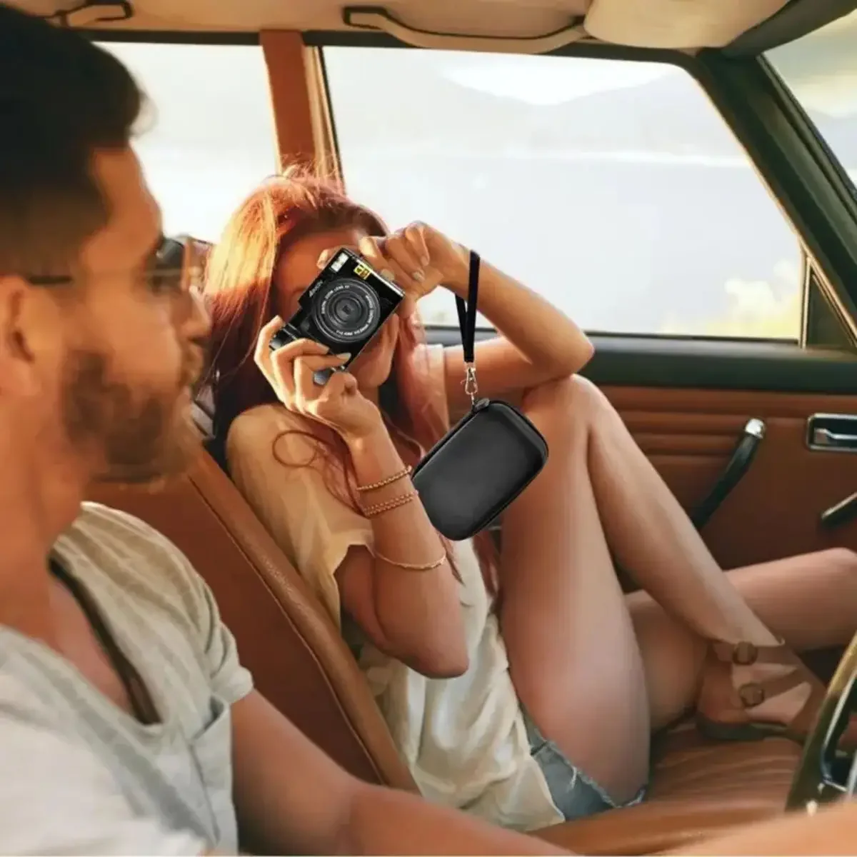 Etui kompatybilne z Femivo/dla IWEUKJLO/dla KVUTCIEIN Vlogging uchwyt do przechowywania aparatu organizator torba podróżna do Canon PowerShot G