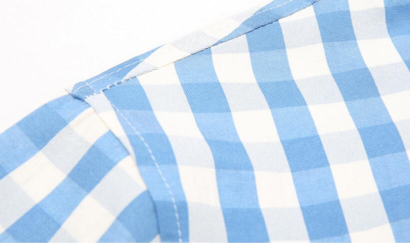 Summer Men's Cotton Short Sleeve Shirt Button Casual Shirt