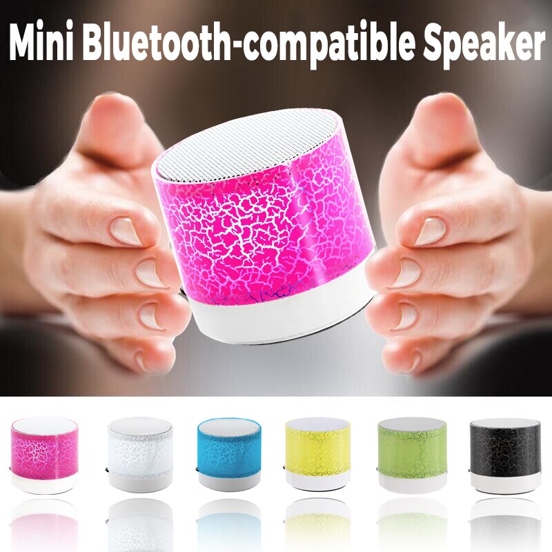 A9 altoparlante compatibile con Bluetooth Mini altoparlante Wireless altoparlante Crack LED TF altoparlanti Subwoofer USB lettore musicale Audio Stereo MP3