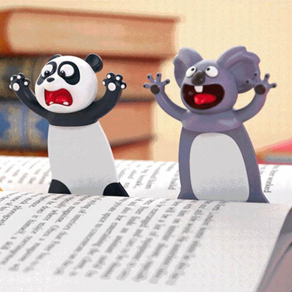 3D Stereo Cartoon Animal Bookmark Ocean Series Bookmark Octopus Cat Panda Shiba Inu Reading Labels Child Learning