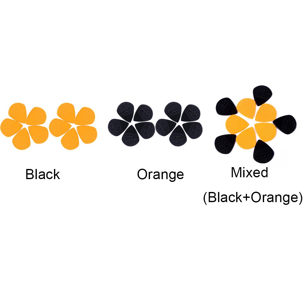 10pcs Musical Instrument Non Slip Guitar Plectrum Universal Plastic Holder Bass Picks Triangular Accessories Wear Resistant