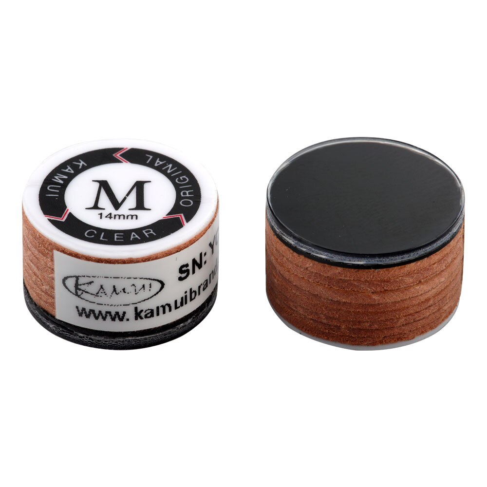 Pointe de billard originale japonaise KAMUI, 11mm/14mm, 6/8 couches H/M/S/SS, 1 pièce, accessoires de billard: M-clear-14mm-yellow