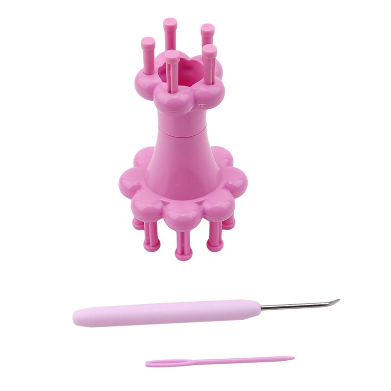 Mini Topping Knitter Knitting Spool Loom Needle Hook Scarves Straps Making Craft DIY
