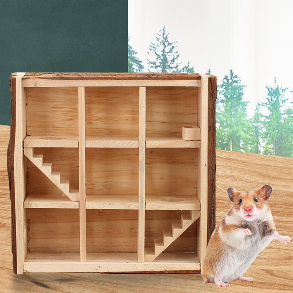 Pet Toy Toy Pet Wooden Maze Toy Wood Climbing Practical Hamster Pipe Line Maze Toys