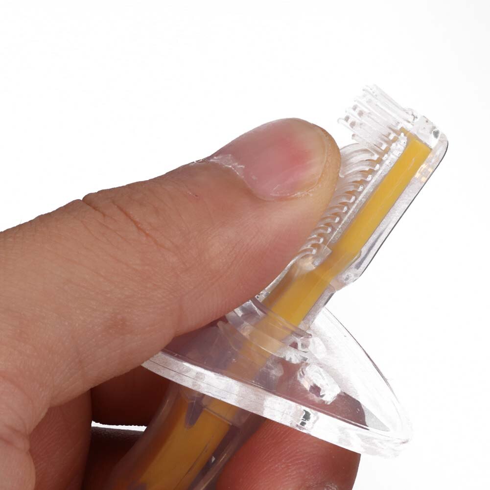 2 Stuks Baby Baby Tandenborstel Zachte Siliconen Tanden Massage Borstel Tanden Schoonmaken Tool Baby 'S Training Tandenborstels Tandheelkundige Zorg