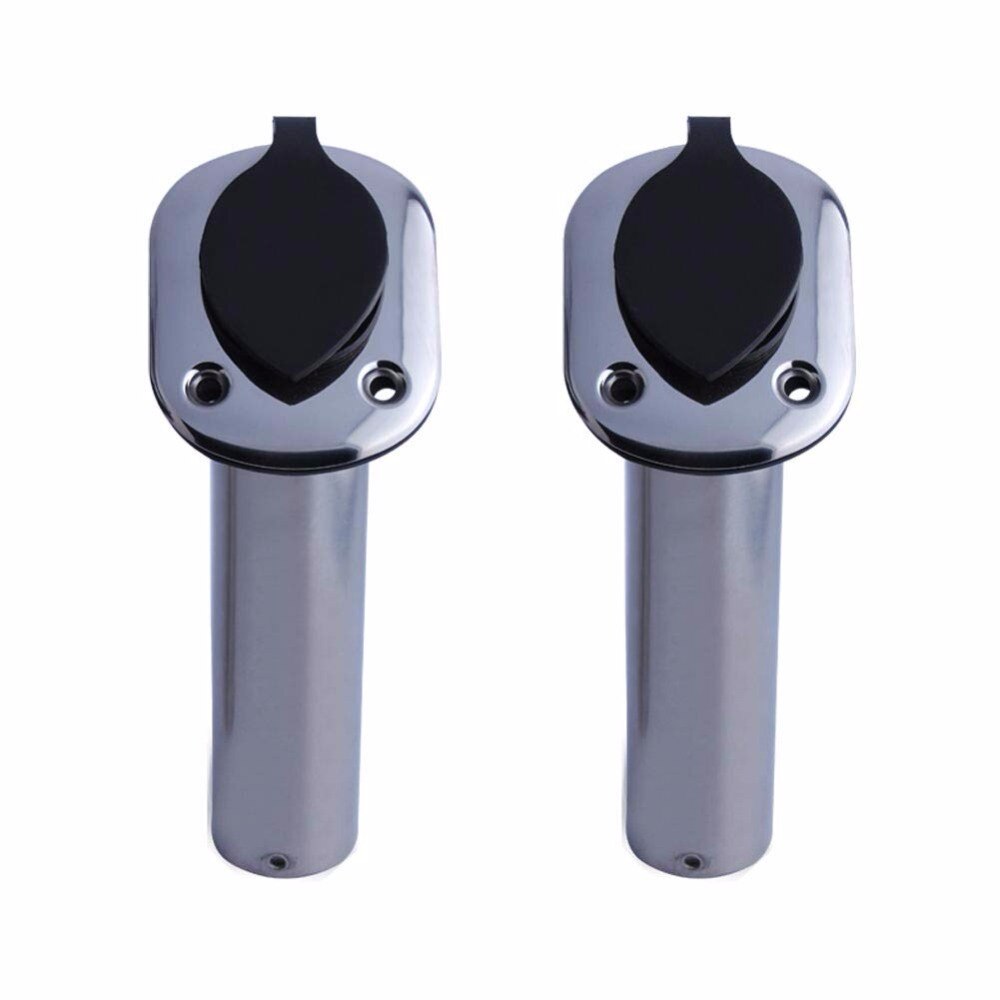 thumbnail image 2 of HOFFEN 2x Boat Fishing Rod Holder – 316 Stainless Steel, Deck-Mount Base, 360° Adjustable, RD8201SA 2 of 4