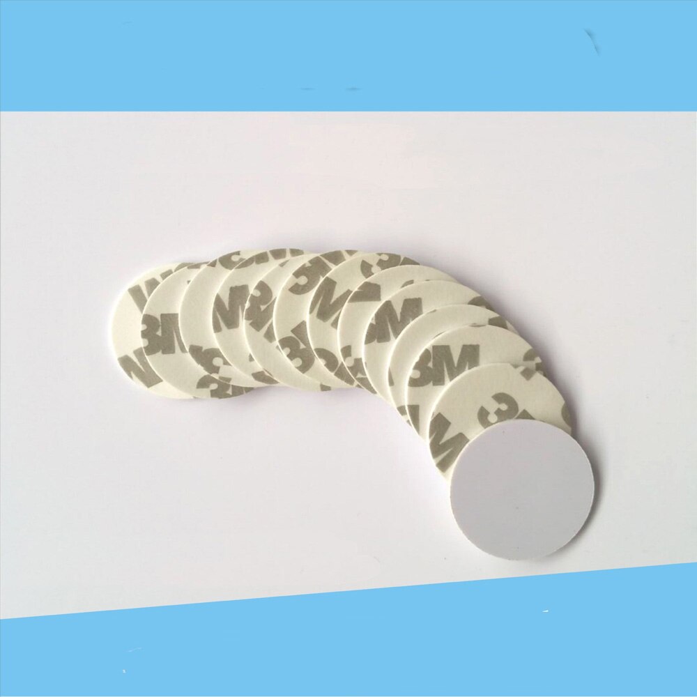 50Pcs 125 Khz Rfid Id 3M Sticker Coin Cards TK4100 Chip Compatibel EM4100 Voor Toegangscontrole Alleen Lezen