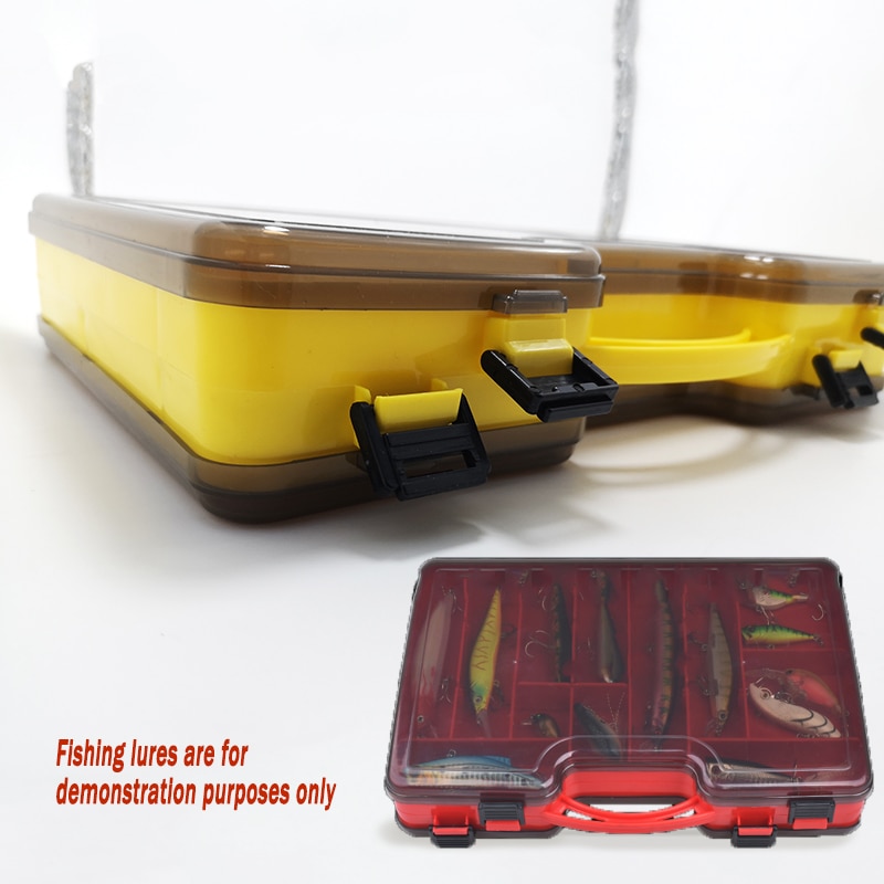 Portable Double-sided Fishing Lure Fishing Tackle Box With Adjustable Large-capacity Fishing Tackle Storage Box