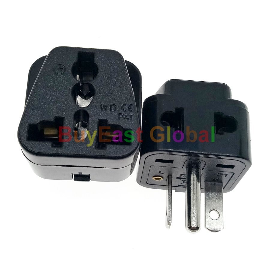 2 IN 1 - US NEMA 6-20P Electrical Plug Adapter - AC 208/220/230/240V- 10A Max Black / White