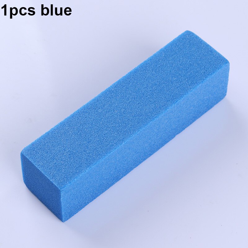 10/4/1 Pcs Roze Form Nail Buffers Bestand Voor Uv Gel White Nail File Buffer Blok Polish pedicure Schuren Nail Art Tool: 1pcs blue