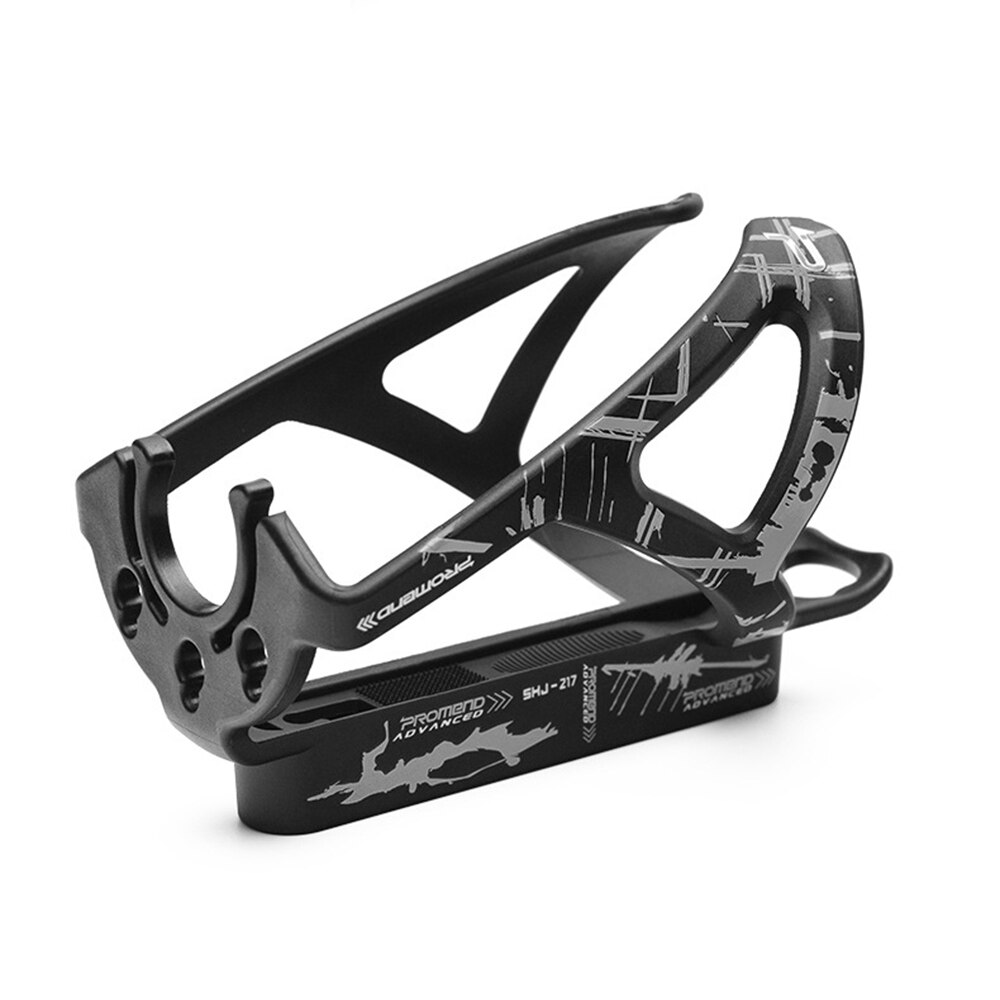 Ultralight bicycle bottle cage nylon fiber mountain bike road bike bottle cage bicycle outdoor riding bottle cage accessories: Black gray