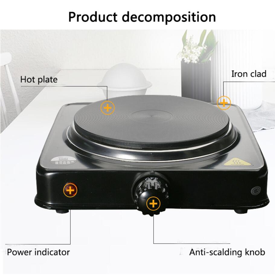 Mini estufa eléctrica de laboratorio de cocina de 110V/220V, termostato para horno doméstico, olla de leche para viajes, placa , calentador de cocina