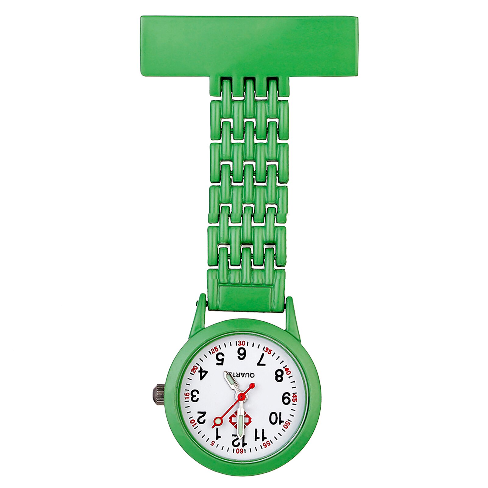 Nurse Quartz Horloge Broche Pocket Broche Verpleegkundige Pocket Verpleging Horloge Quartz Horloge Decor Accessoire Verpleegkundige Zakhorloge: green