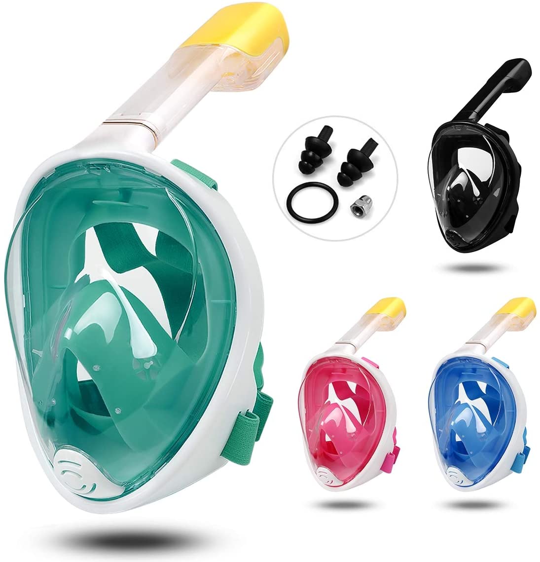 Underwater Scuba Snorkeling Anti Fog Mask Set Diving Full Face Respiratory Masks Safe and Waterproof Swimming Equipment