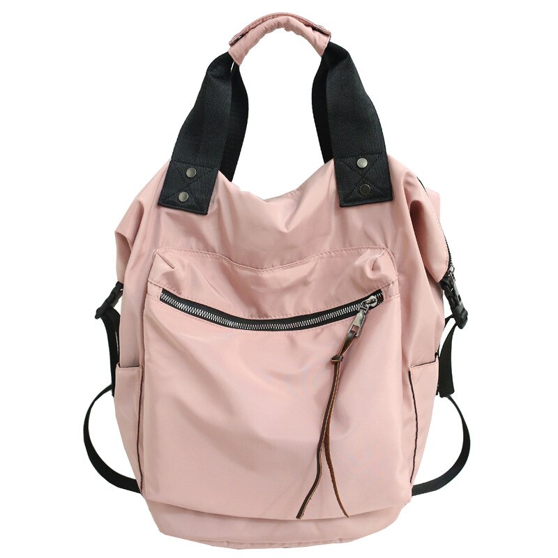 atinfor Marke Anti Diebstahl Frauen lässig Nylon Rucksack Reisen wasserdicht Schule Tasche Pro Jugendliche hoch Kapazität Studenten Mochila: Rosa