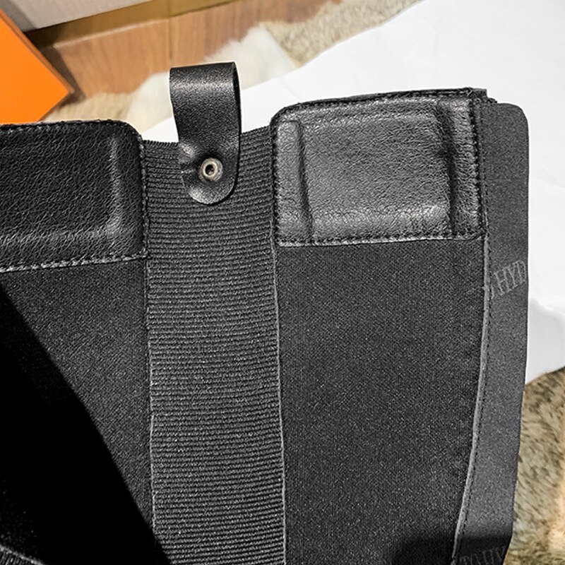 Grote maat 44 overknee laarzen dames overknee laarzen dames zwarte slanke warme schoenen hakken dames pu leren schoenen