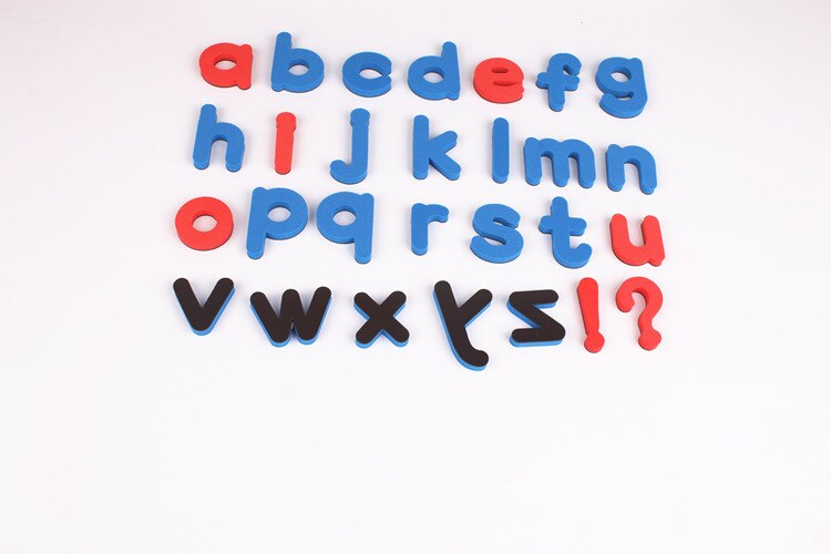 Blue lowercase Letters Magnetic Sticker Fridge Magnets for kids children