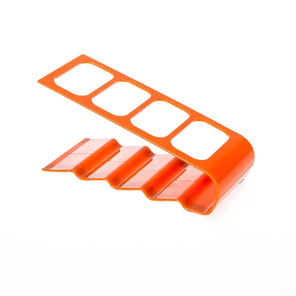 Remote Control Holder Case 4 Frame Holder TV/DVD Step Remote Control Mobile Phone Stand Storage Desk Organizer: Orange